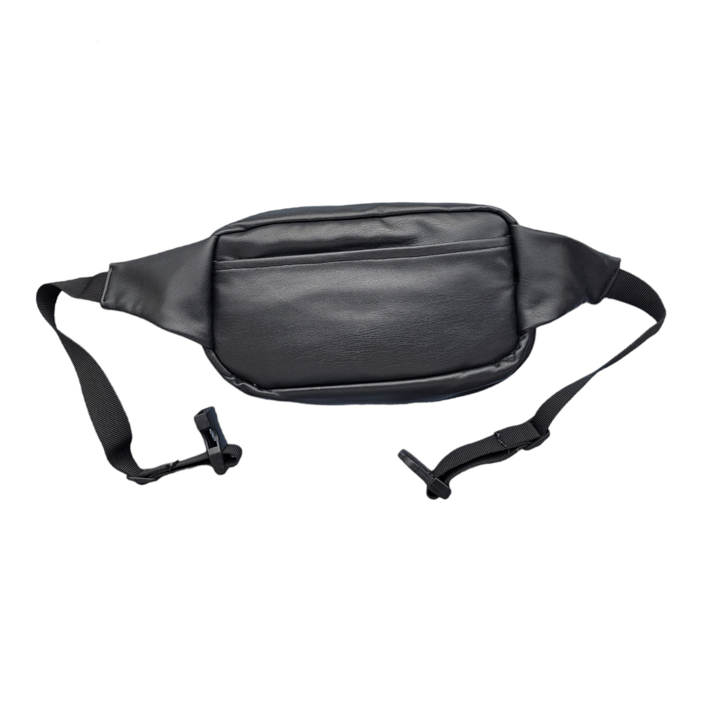 Black Faux Leather with Galaxy Fanny Pack