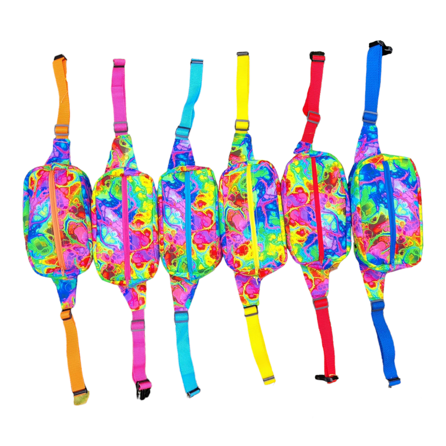 Rainbow Oil-spill Fanny Pack