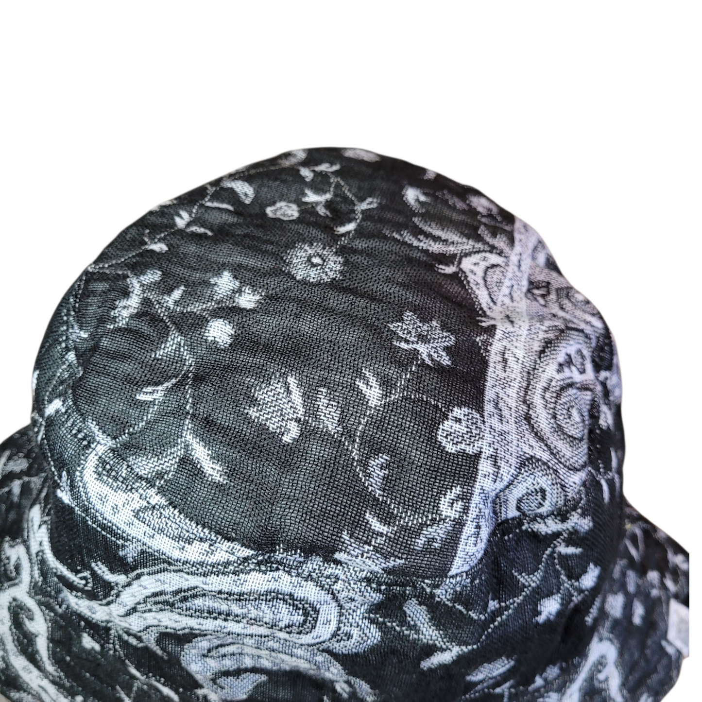 REVERSIBLE Pashmina Bucket Hat -Nocturnal Bloom