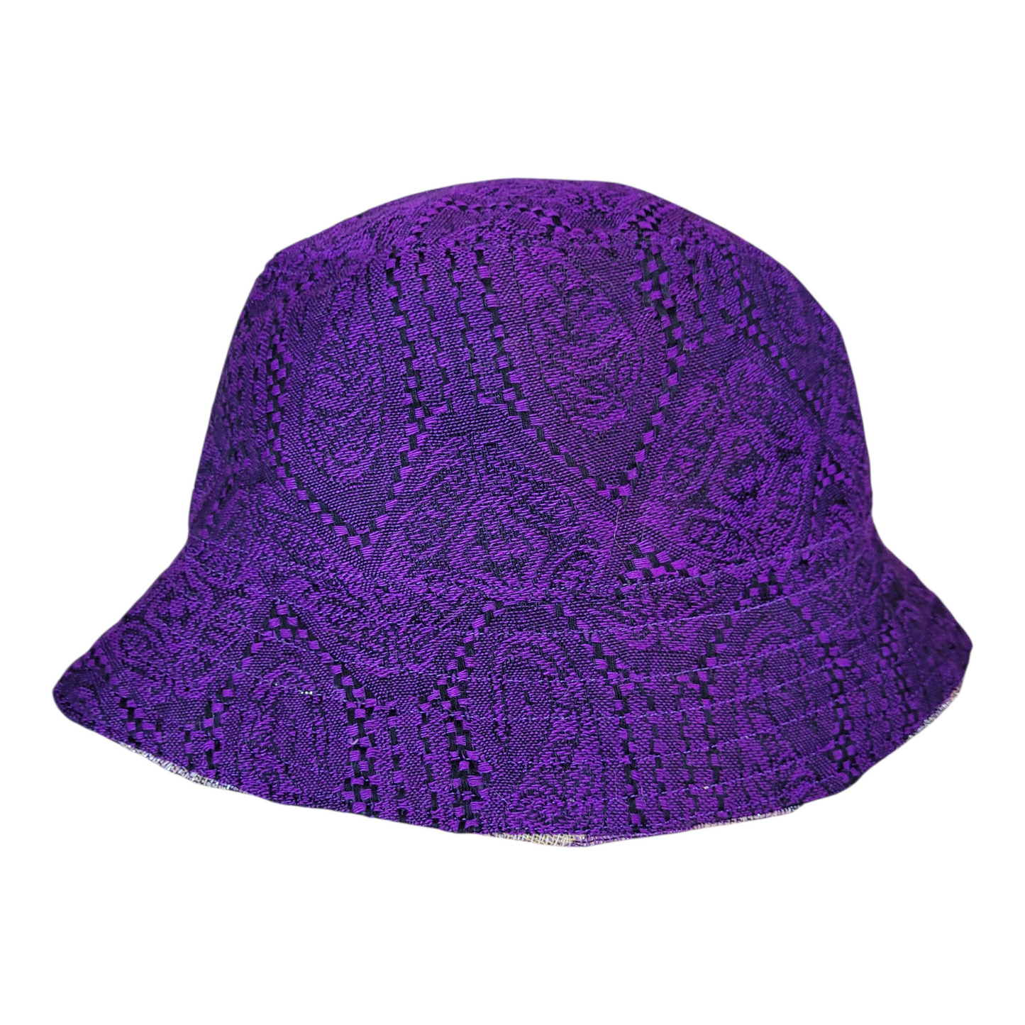 Reversible Pashmina Bucket Hat - Purple Mirage
