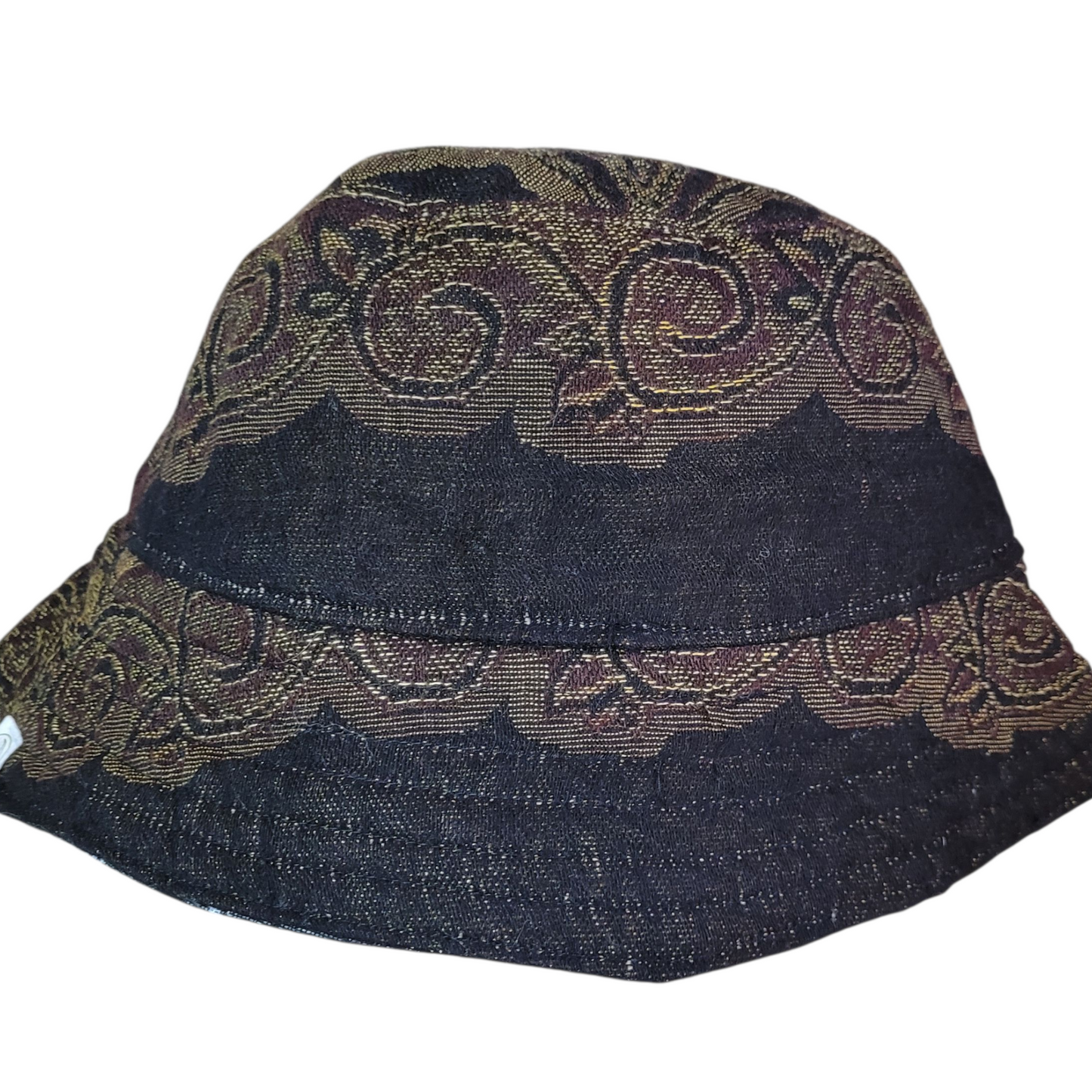REVERSIBLE Pashmina Bucket Hat -Nocturnal Bloom