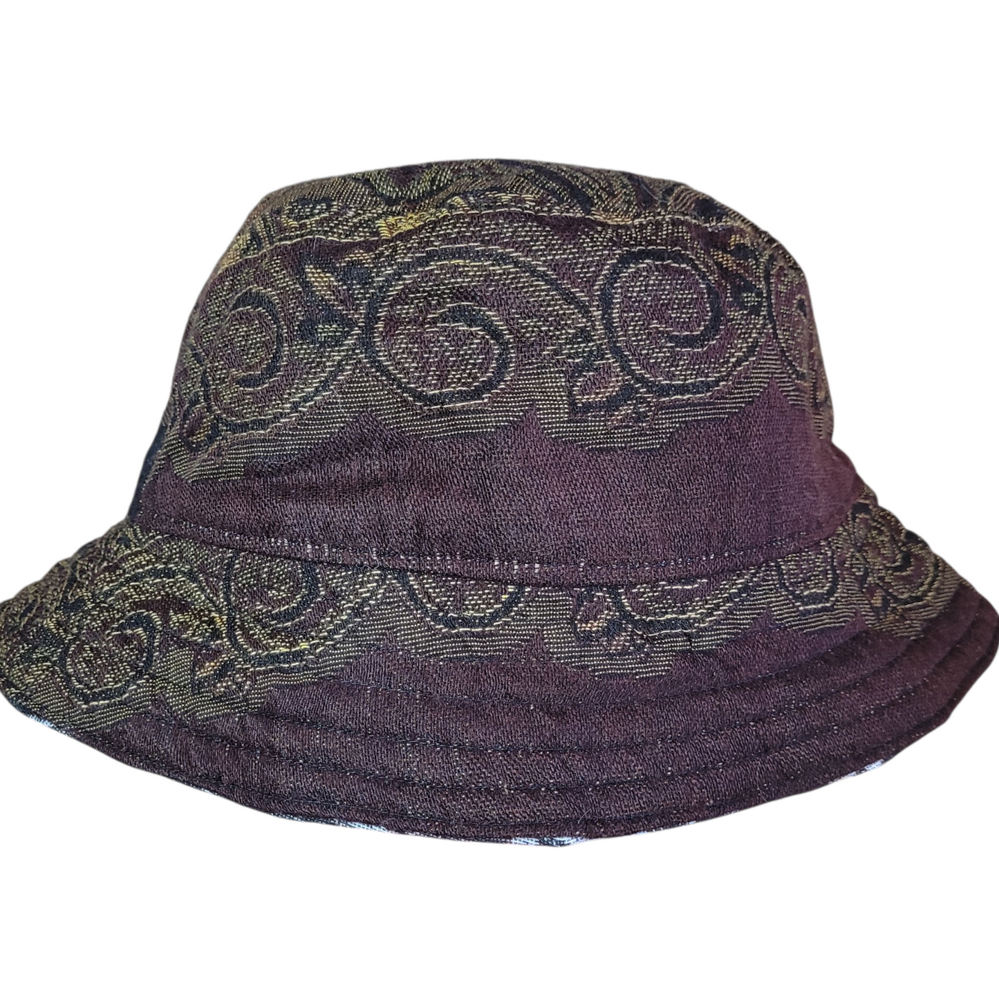 REVERSIBLE Pashmina Bucket Hat -Nocturnal Bloom