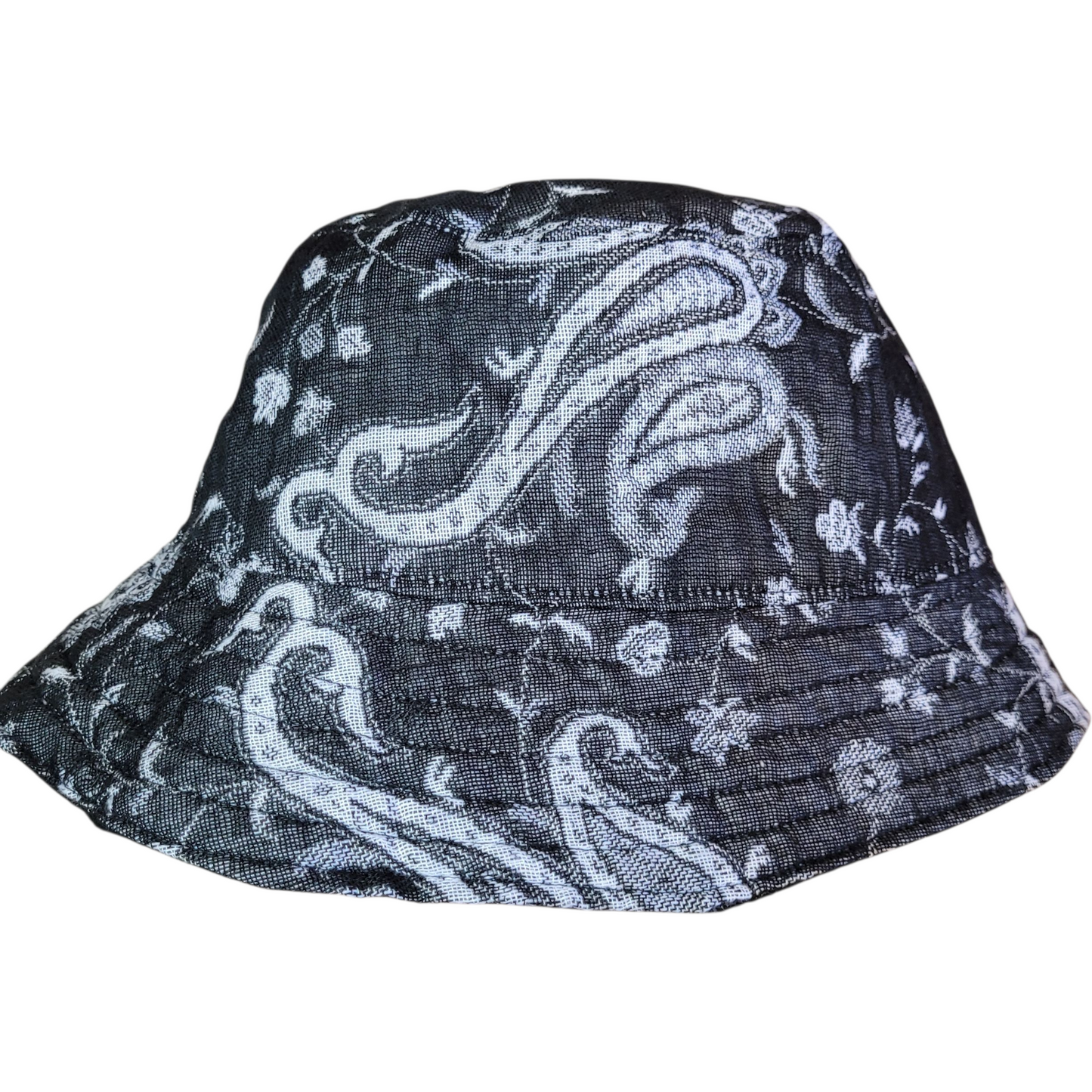 REVERSIBLE Pashmina Bucket Hat -Nocturnal Bloom