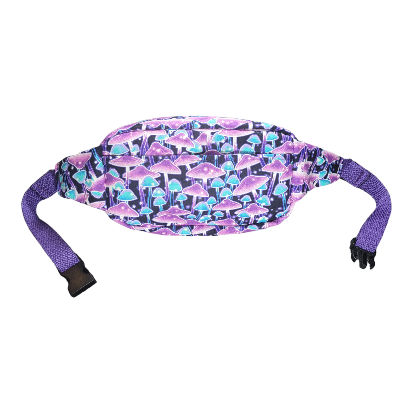GLOW-IN-THE-DARK Purple Mushroom Fanny Pack