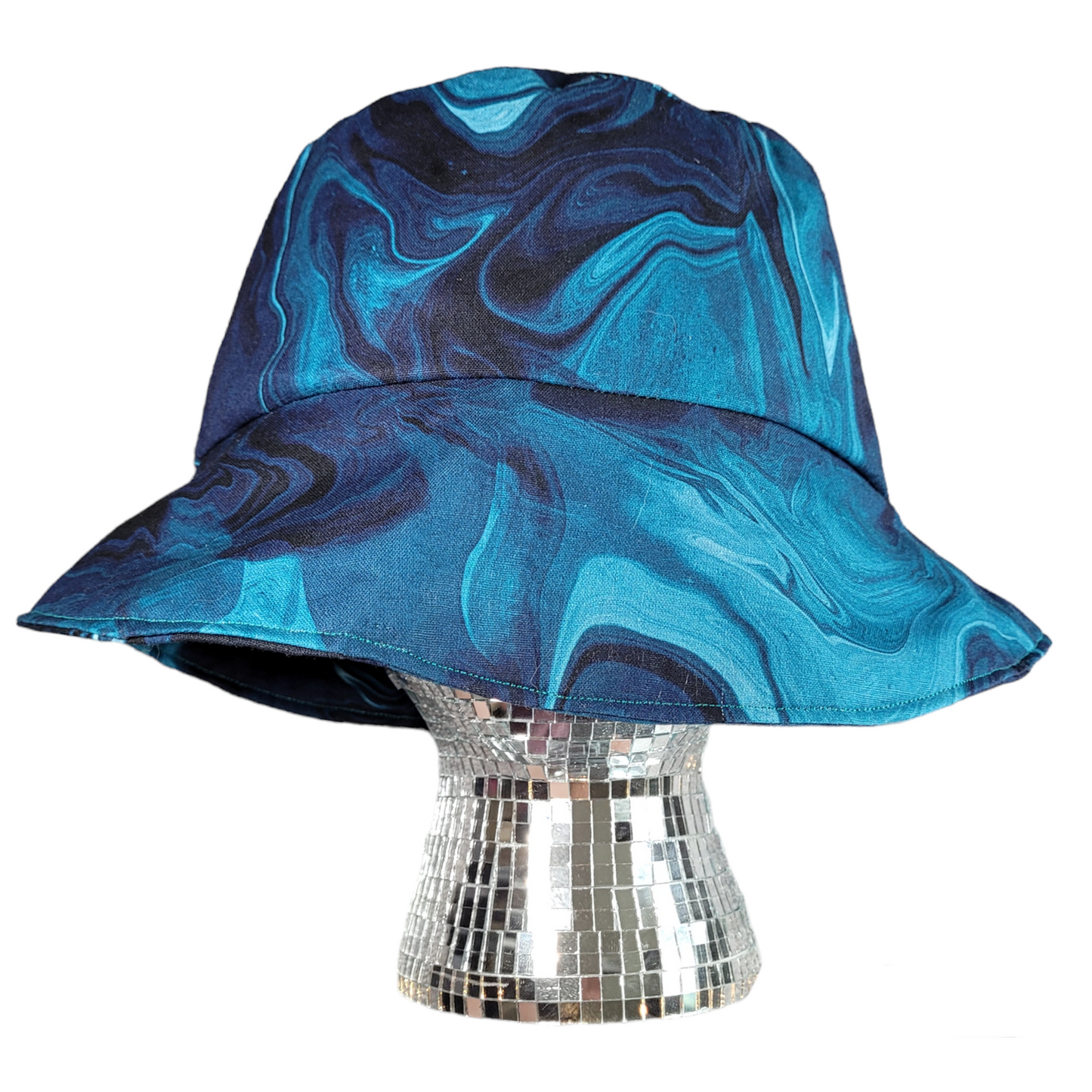 Dark Blue Swirl Bucket Hat