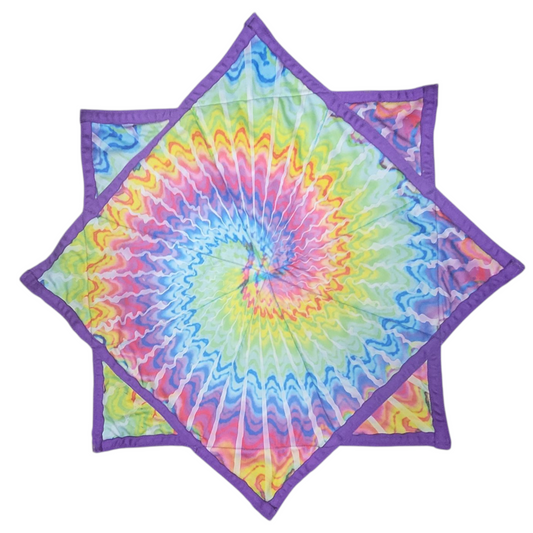 Tie Dye Spiral Flowstar 23"