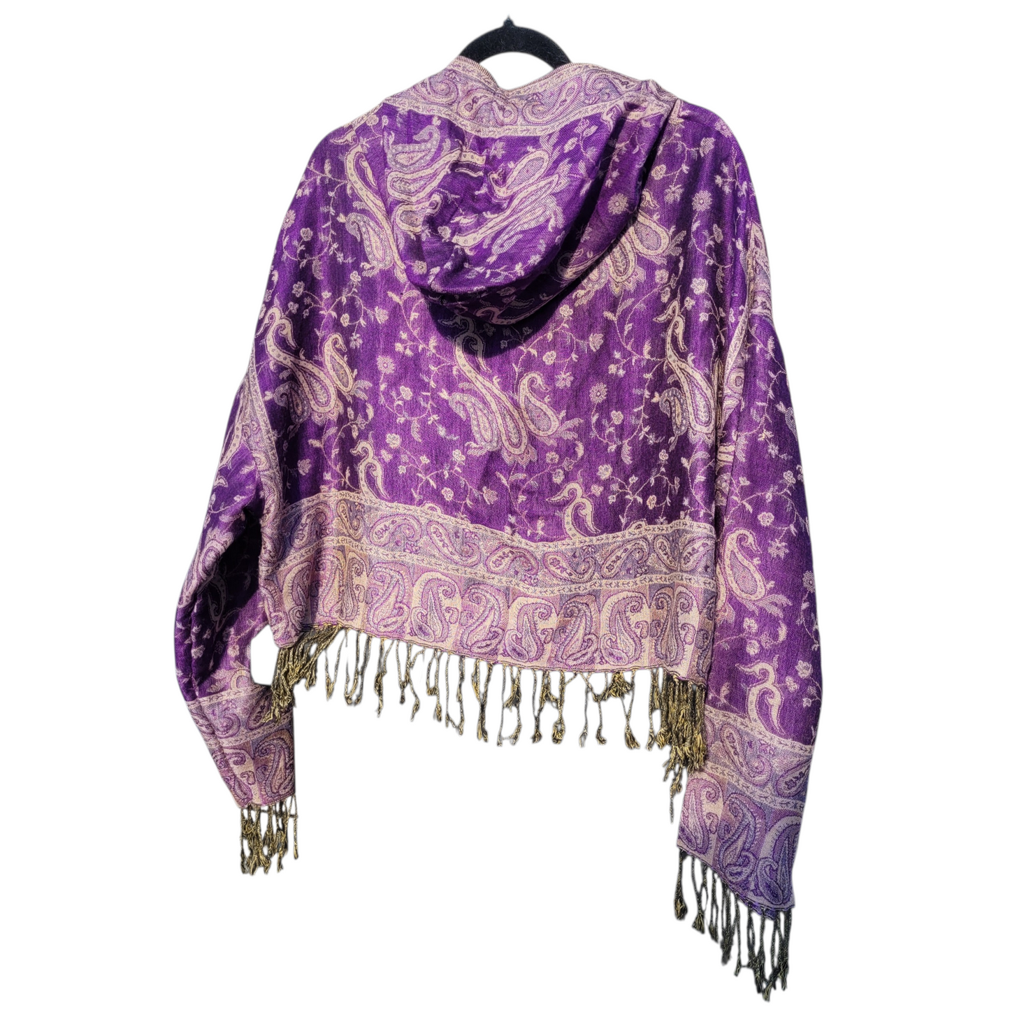 Purple Pashmina Hoodie - Cropped